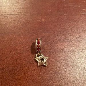 Brighton Star Charm w/ Red Jewels